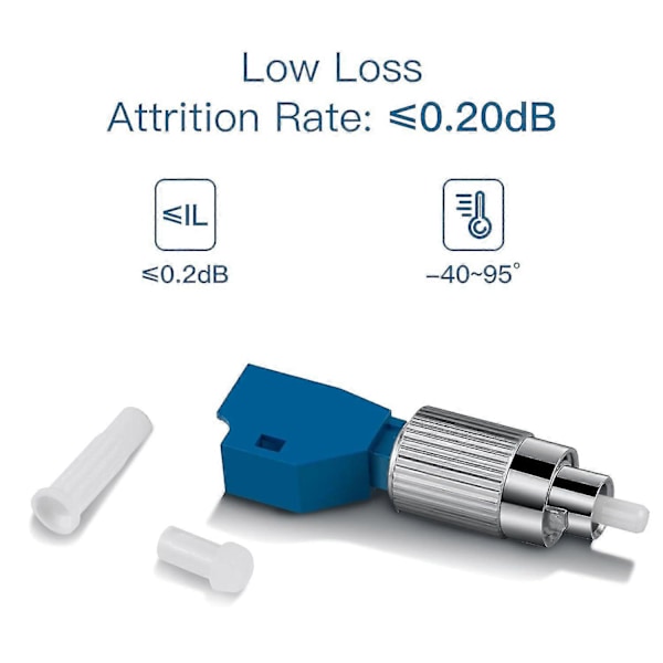 4 st Visuell Fel Lokaliserare Fiberadapter, Fiberoptisk Kontakt, Singlemode 9/125um Fc Hane Till Lc Hona Hybrid Optisk Fiber