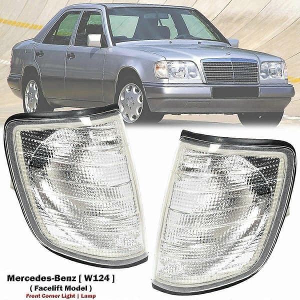 1 Par Front Hjørnelys Blinklys Lampe for - W124 E320 E420 E500 1994-1996 1248261143 124826124