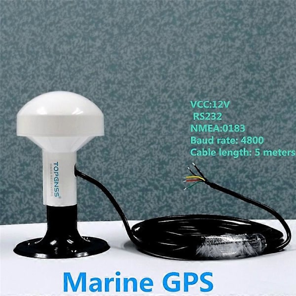 RS232 GPS Marine GPS-modtagermodul Antenne NMEA 0183 Baudrate 4800 Spænding 12V Kabel er 5 meter
