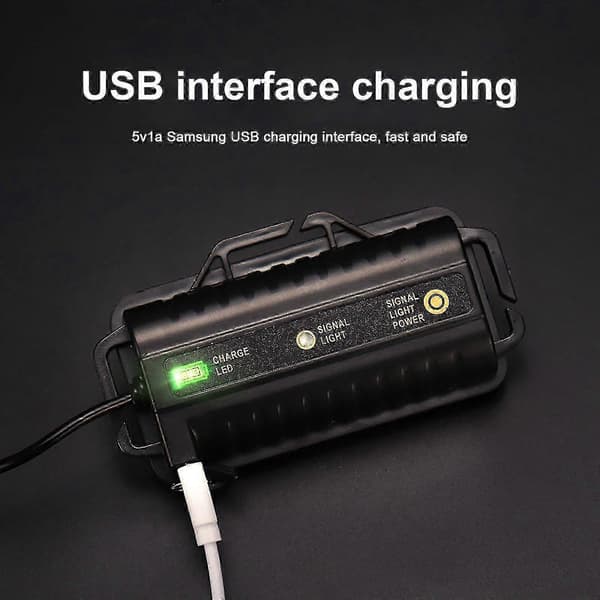 USB Oppladbar 8 LED Hodelykt Arbeidslys - JZ