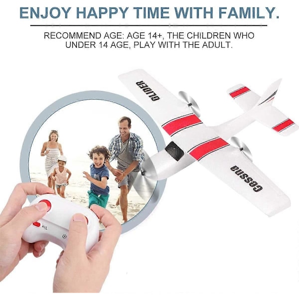 RC Fly, LBKR Tech 2 Kanaler Fjernkontroll Fly Klar til å Fly, RC Fly Bygget i 6-Akse Gyro, Lett å Fly Fjernkontroll Fly for Barn Gutter