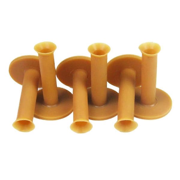 6-pakke 75 mm golftees, ubrydelige golftees til driving range-måtte, hjemme