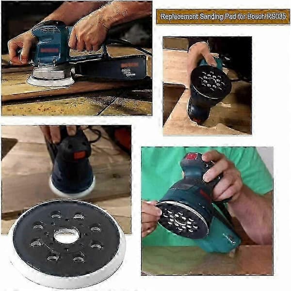 Erstatningsputer for Bosch PEX 220 A - 2-delt slipesett med borrelås