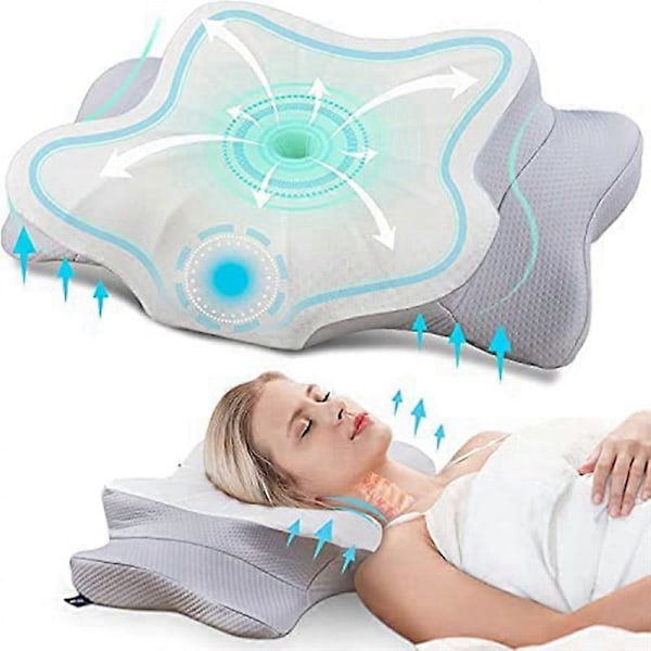 Ortopedinen Memory Foam -tyyny, irrotettava ergonominen niskatyyny, niskatukityyny