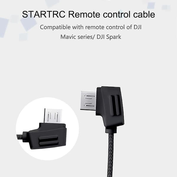 STARTRC DJI Mavic Mini/Mavic Pro/Mavic Air/Spark -kaukosäätimen Type-C - Micro -kaapeli datakaapeli