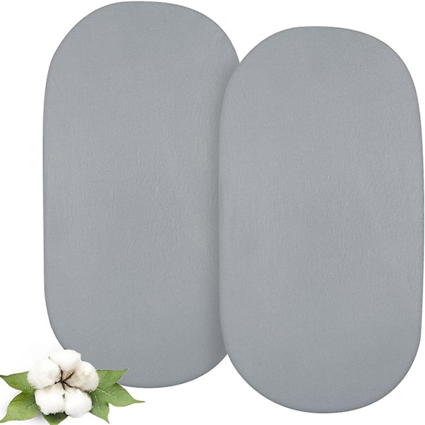 Bassinet Sheets Compatible With Graco Sense2snooze Bassinet,100% Cotton, 2 Pack, Ultra Soft Bassinet Sheet For Baby, Grey