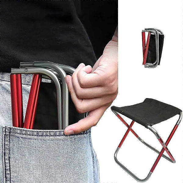 Camping Foldbar Stol Mini Udendørs Sammenklappelig Slacker Stole Sæde