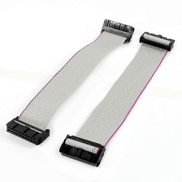 2 Stycken 2.54 mm Delning 20 Pin F/F Platt Bandkabel Kontakt bs