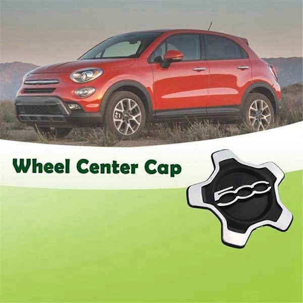 Navkapsel för bilhjul 6AN69LXHAA 735626312 för Fiat 500X 2016-2022 Dammskydd Biltillbehör