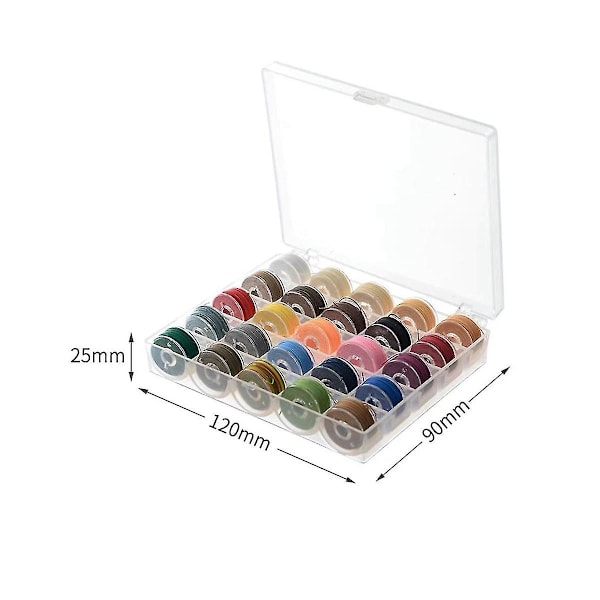 25 Färger/vax Tråd Polyestertråd Vaxad Tråd Box Set Vävt Armband För Läderhantverk Sömnad Diy 0.45 0.55 0.65mm