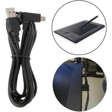 USB-laddnings- och datakabel för Wacom Bamboo PRO PTH-451/651/450/650