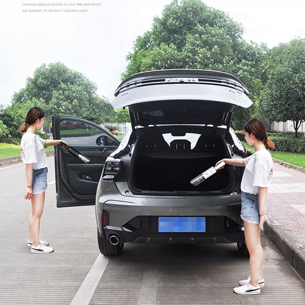 Cordless Car Vacuum Cleaner with Wireless Charging Black