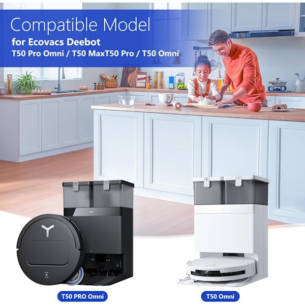 Replacement Accessories for Ecovacs Deebot T50 Pro Omni