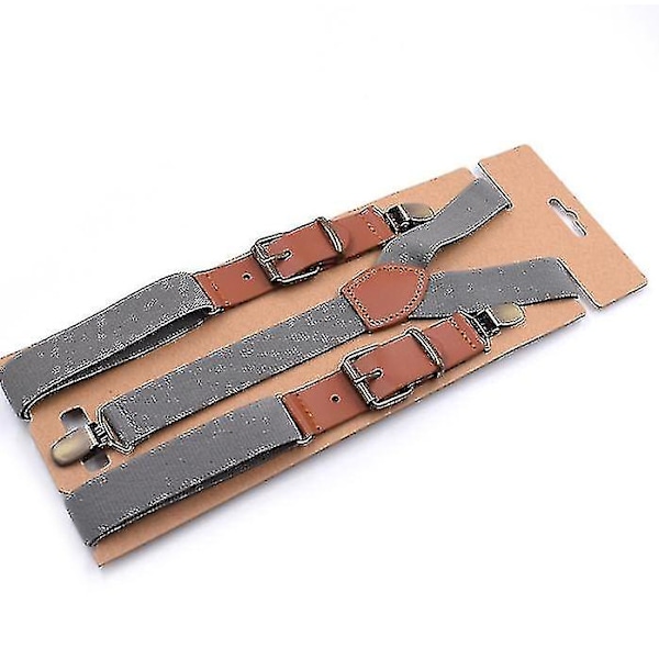 Herre bukseseler Brede Y-rygg bukseseler Solid Stretch Bukseseler Y-rygg Trigger Snap Bukseseler