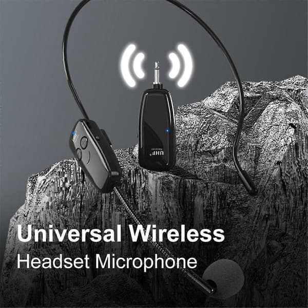 Trådløst headset mikrofon til stemmeforstærkere Trådløst mikrofon headset Trådløs mikrofon He