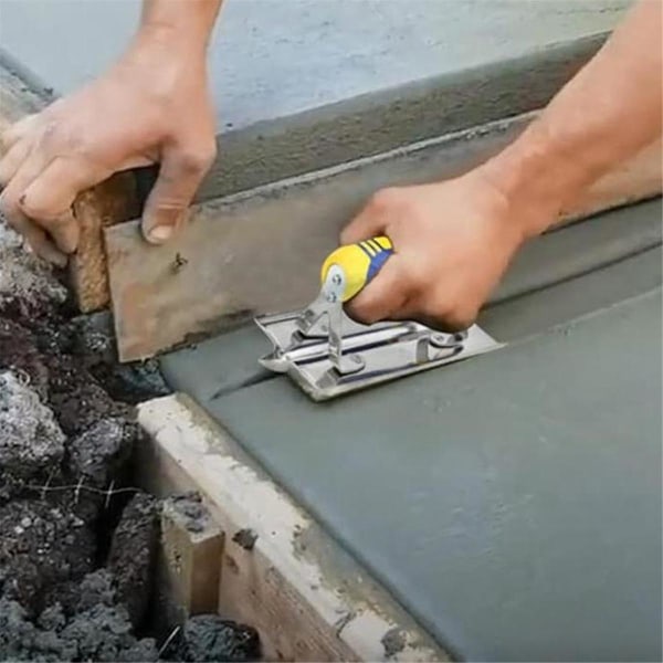 Rustfritt stål betong hånd kantskjærer Groover, hånd søm vegg hjørne Retteverktøy