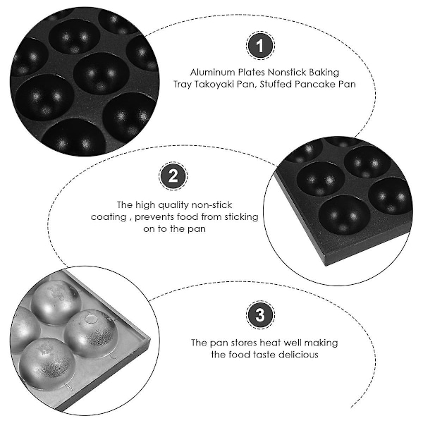 28 Holes 4cm Takoyaki Hot Plate Non Stick Cook In Home Takoyaki Takoyaki Plate Only Takoyaki Aluminium Plates