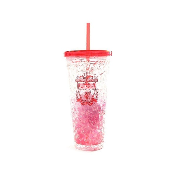 Liverpool FC Crest 600ml Fryskopp med Sugrör