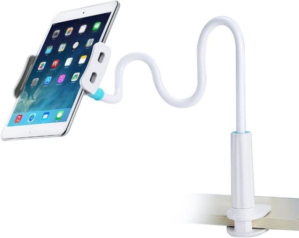 Joutsenkaulainen puhelinteline/iPad-teline/tablettiteline iPhone 8/7/6/6s Plus, Galaxy S8/S8 Plus/Note 8, iPad Pro -laitteille