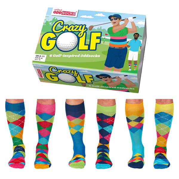 Crazy Golf United Oddsocks -parittomat sukat