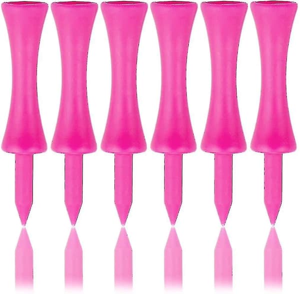 57mm Rosa Plastgolfteeer 100-pakning #yg