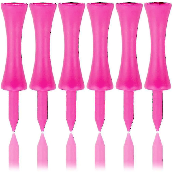 57mm Rosa Plastgolfteér 100-pack #yg