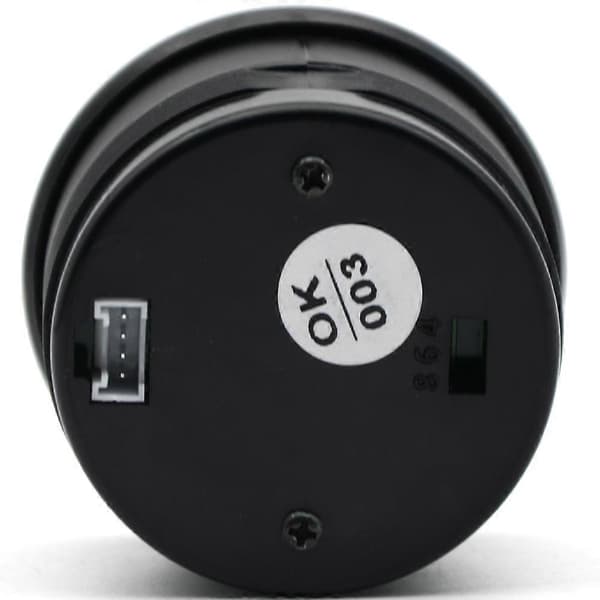 DRAGON GAUGE 2'' 52MM Volt Måler 0-15V Sort Farve Digital Blå LED