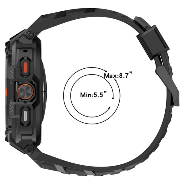 Samsung Watch Ultra 47MM Integreret Armbånd Sort