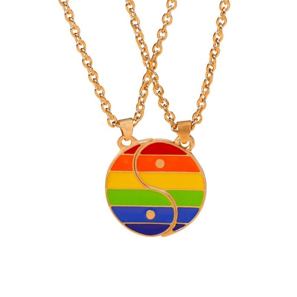 2 st Yin Yang Fiskar Halsband Set - Parhänge, Lämpligt för Par färg:A3067