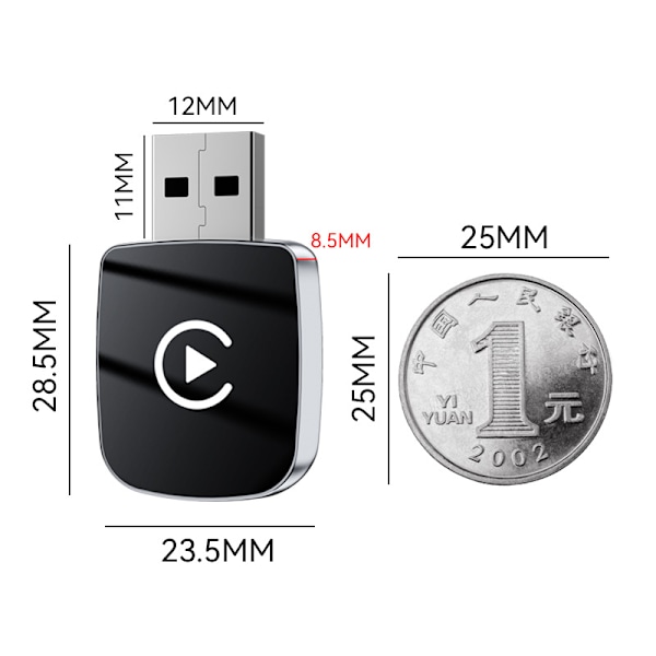 Kablet til trådløs Carplay adapter smart bilforbindelse Android Autocarplay boks 1 stk