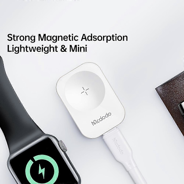 Typ A MCDODO CH-2060 för Apple Watch Series 7/SE/6/5/4/3/2/1 Portabel Magnetisk Trådlös