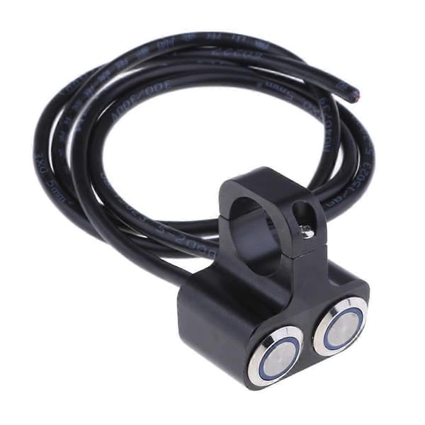 Dobbel Trykknapp PÅ AV Styrebryter for Frontlykt for 25mm 1\" Styre