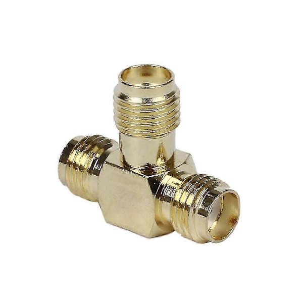 SMA Hun til To SMA Hun Triple T RF Adapter stik 3-vejs Splitter jn