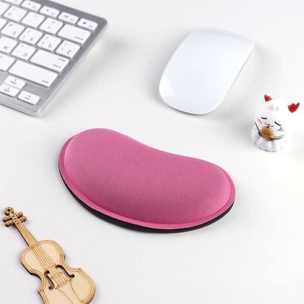 Ergonomisk musematte med håndleddsstøtte Rosa