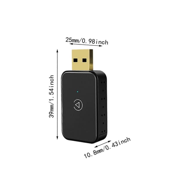 Trådløs Carplay Adapter Mini Auto Connect Dataoverførsel Car Play Dongle