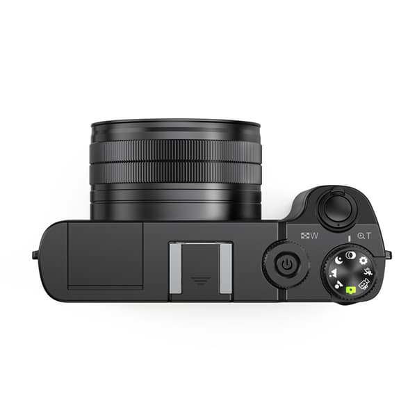 4K 64 MP digitalkamera med front- og bakkamera, 32 GB minnekort (DC218)