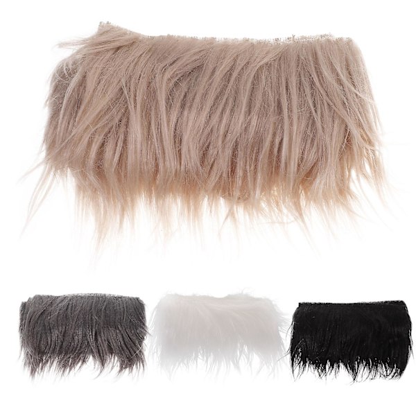4 stk Hjemindretning Fuzzy Craft Pels Shaggy Stof Ruller Plys Band Festtilbehør