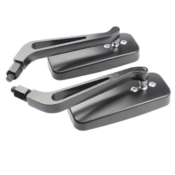 Motorcykel Backspeglar Sidospeglar För Harley Cruiser Bobber Chopper Softail Dyna Breakout Fxsb - Svart 8mm 10mm Rektangelform