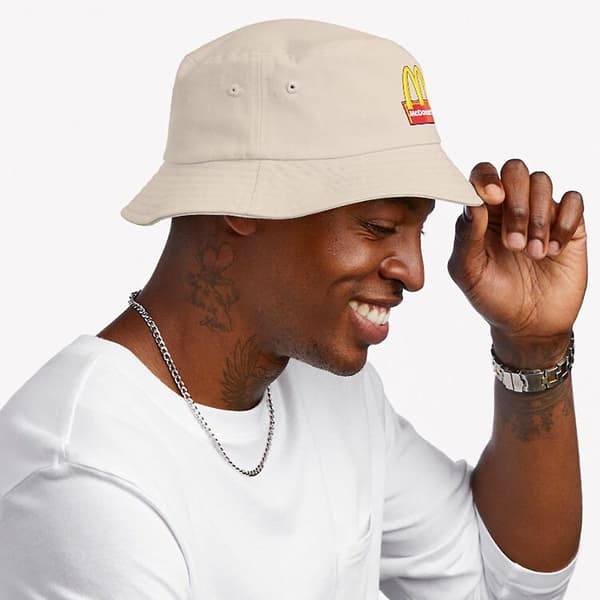 Hamburger Snabb Crew Mcdonald's Mat Snabbmat Burger Bucket Hat