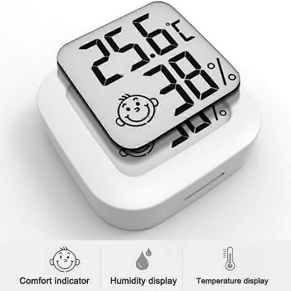 Mini Inomhus Termometer LCD Digital Temperatur Rum Hygrometer Mätare Sensor Luftfuktighetsmätare Inomhus Termometer Temperatur
