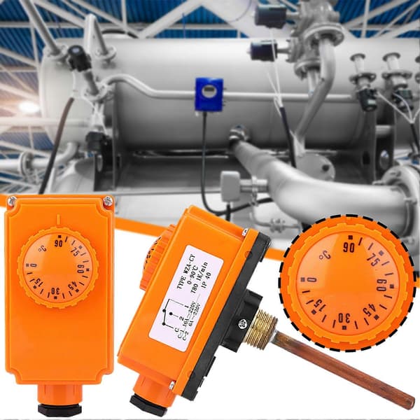 0-90Â°C Temperaturkontroller Liten Fleksibel Temperaturkontroller for Hjemmet
