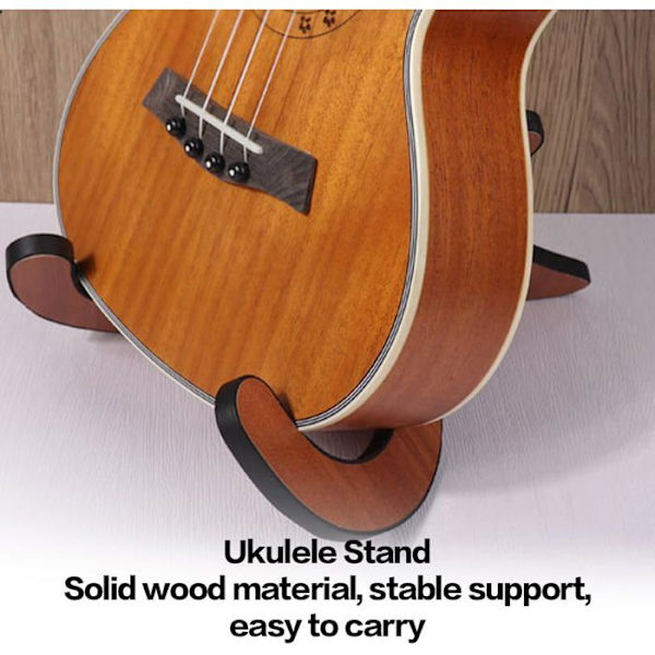 Ukuleleställ, gitarrställ, bärbart och hopfällbart träställ för X-typ musikinstrument