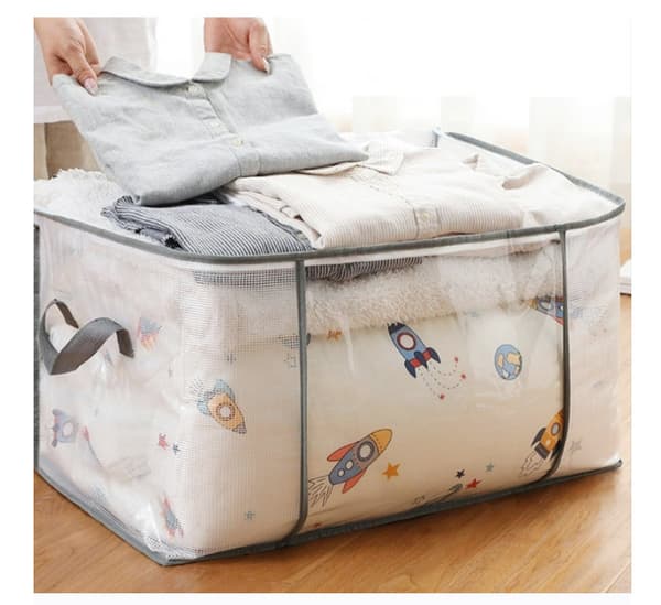 PVC Mesh Storage Bag - Large Capacity for Clothes and Blankets
