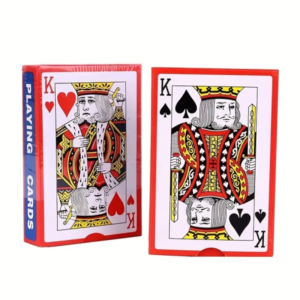2 stk spillekort, pokerstørrelse standardindeks, kort for blackjack, Euchre, Canasta-kort