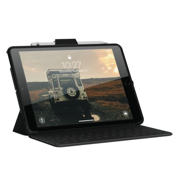 iPad 9/8/7. sukupolven 10.2 Scout-kotelo, musta