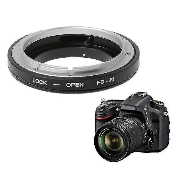 Fd-ai Mount Adapter Ring För Canon Fd Objektiv Till Nikon F D7100/ D600/ D3200/ D800