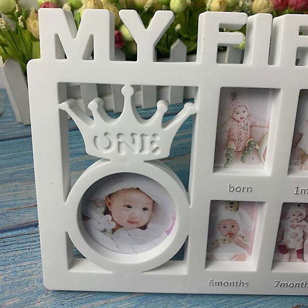 Babyens Første År Ramme Baby Minneramme Hjemmedekorasjon for Gutter og Jenter Ny