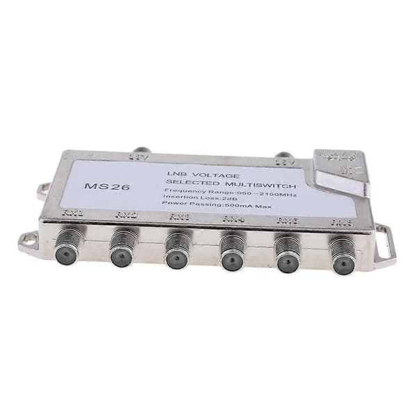 18V Multi Switch LNB Satellit FTA 6 Udgange Kombiner LNBF Parabol JS-MS26