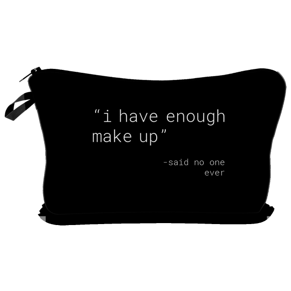 Kosmetiktaske til kvinder rejsetaske 2024 trykte bogstaver denne taske makeuptaske makeuptaske opbevaringstaske