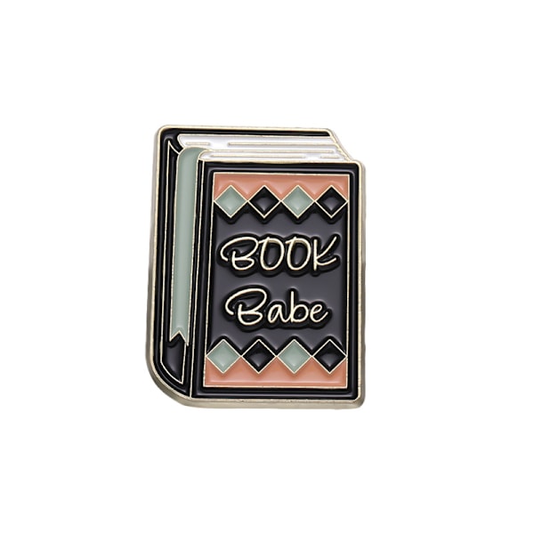 5 stk. læsebånd emalje nåle kreative blomster bog babe legering broche badge søde sjove revers smykker tilbehør gave til børn ven